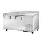 True TWT-60-32-HC - Work Top Refrigerator, two-section, (2) solid doors, (4) shelves